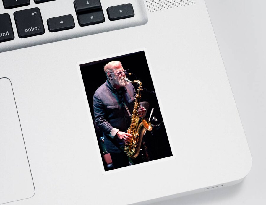 Jazz Sticker featuring the photograph Lew Tabackin by Lee Santa