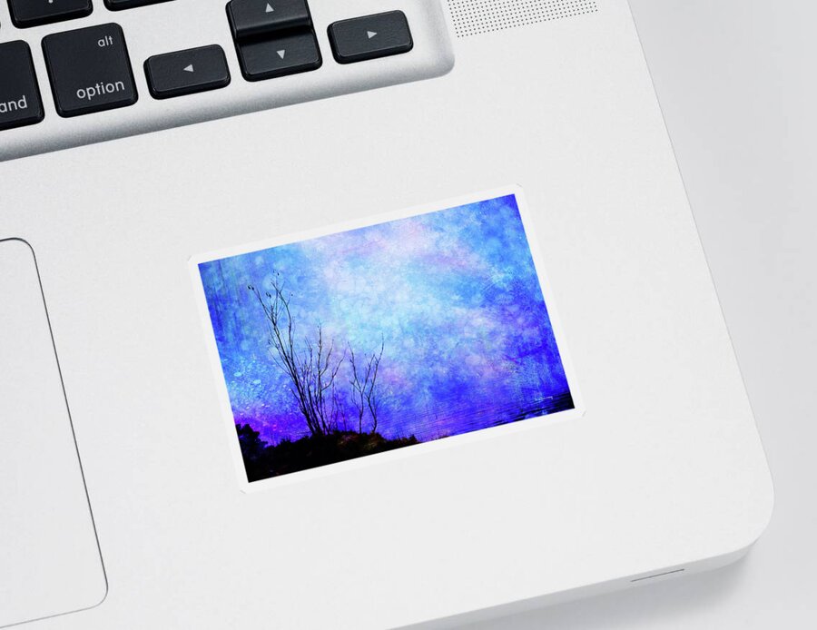 Blue Sticker featuring the photograph Lost in Blue by Randi Grace Nilsberg