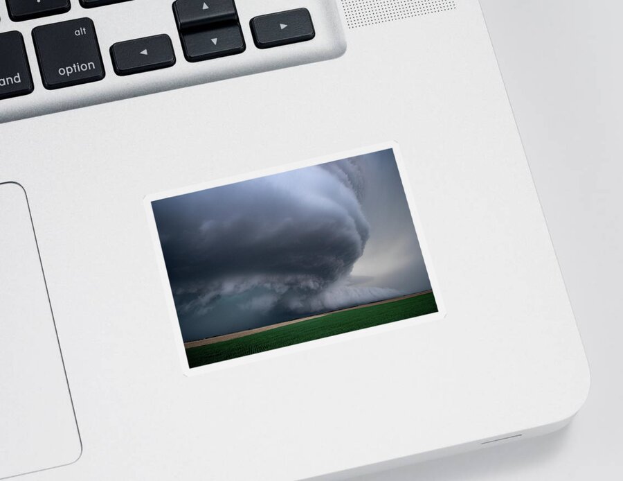 Mesocyclone Sticker featuring the photograph Mesocyclone by Wesley Aston