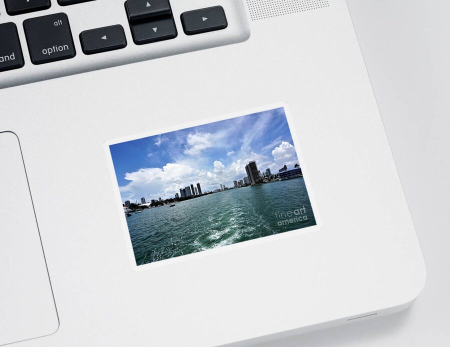 Miami Sticker featuring the photograph Miami2 by Merle Grenz