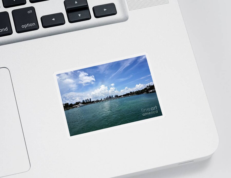 Miami Sticker featuring the photograph Miami7 by Merle Grenz