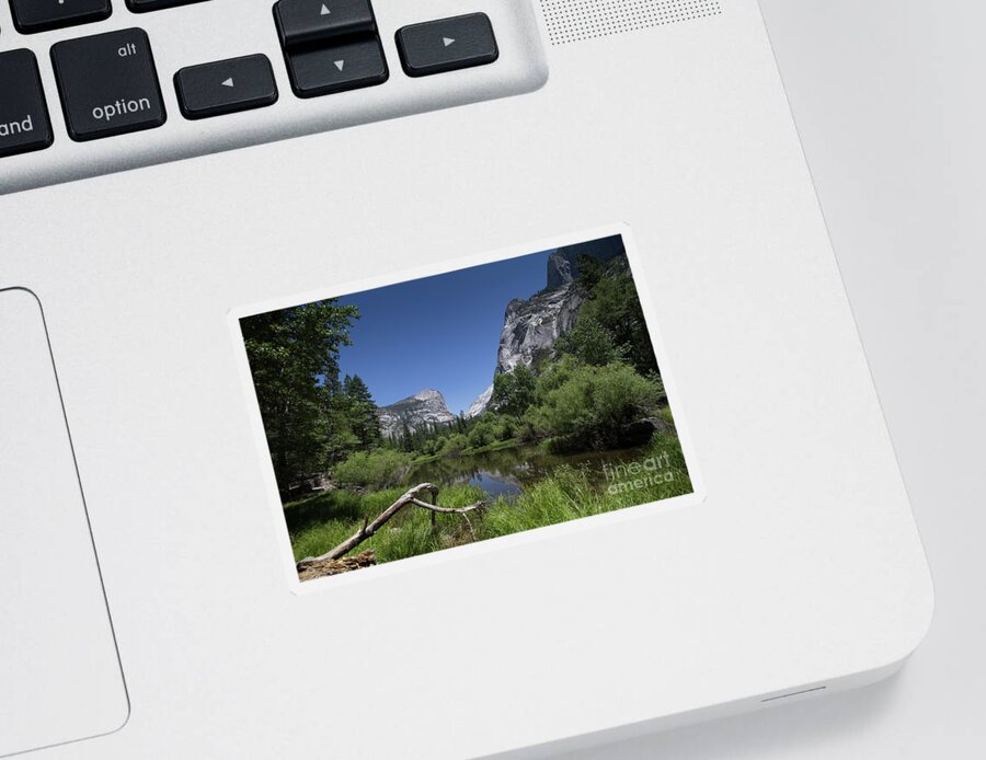 Yosemite National Park Sticker featuring the photograph Mirror lake by Agnes Caruso