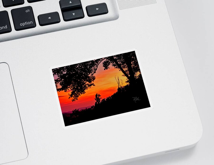 Mountain Sunrise Sticker featuring the photograph Mountain Sunrise by Meta Gatschenberger