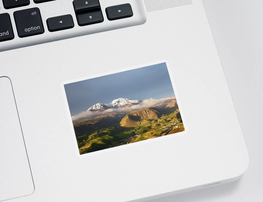 Chile Sticker featuring the photograph Nevados de Putre Volcano Chile by James Brunker