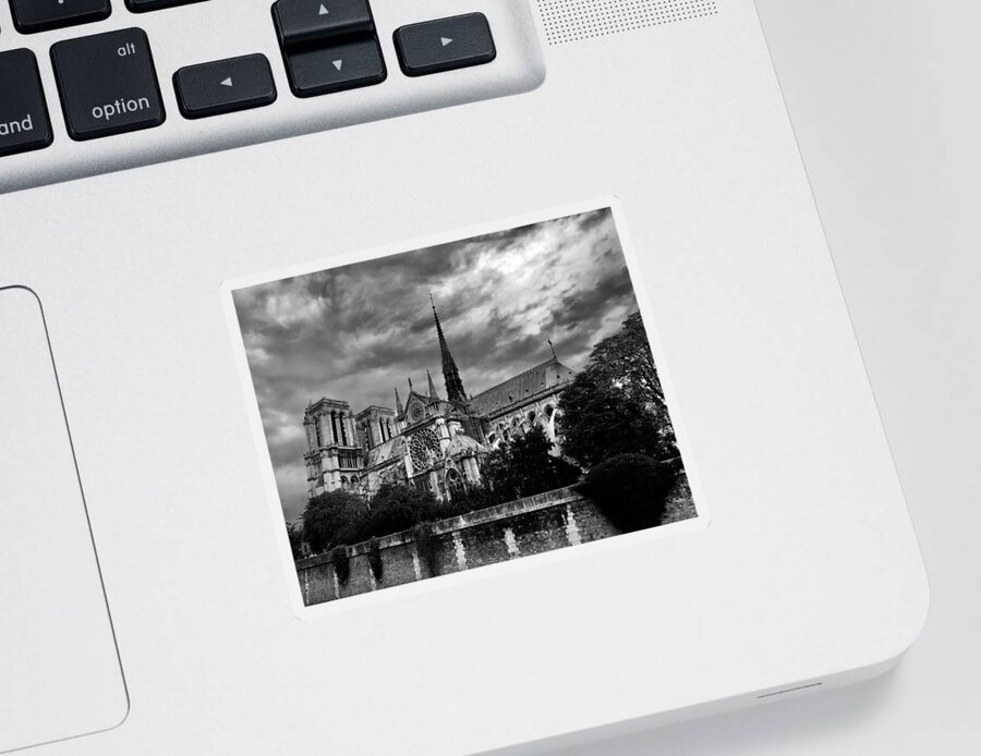 Notre Dame Cathedral Sticker featuring the photograph Notre Dame Cathedral by Daniele Smith