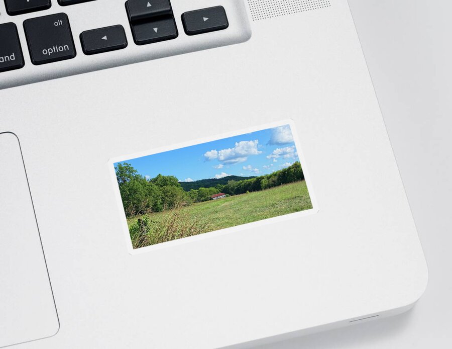 Landscape Sticker featuring the photograph Old Barn 2 by John Benedict