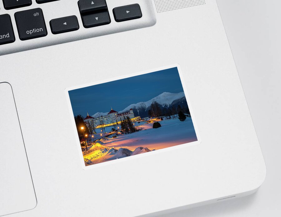 Omni Sticker featuring the photograph Omni Night Glow by White Mountain Images