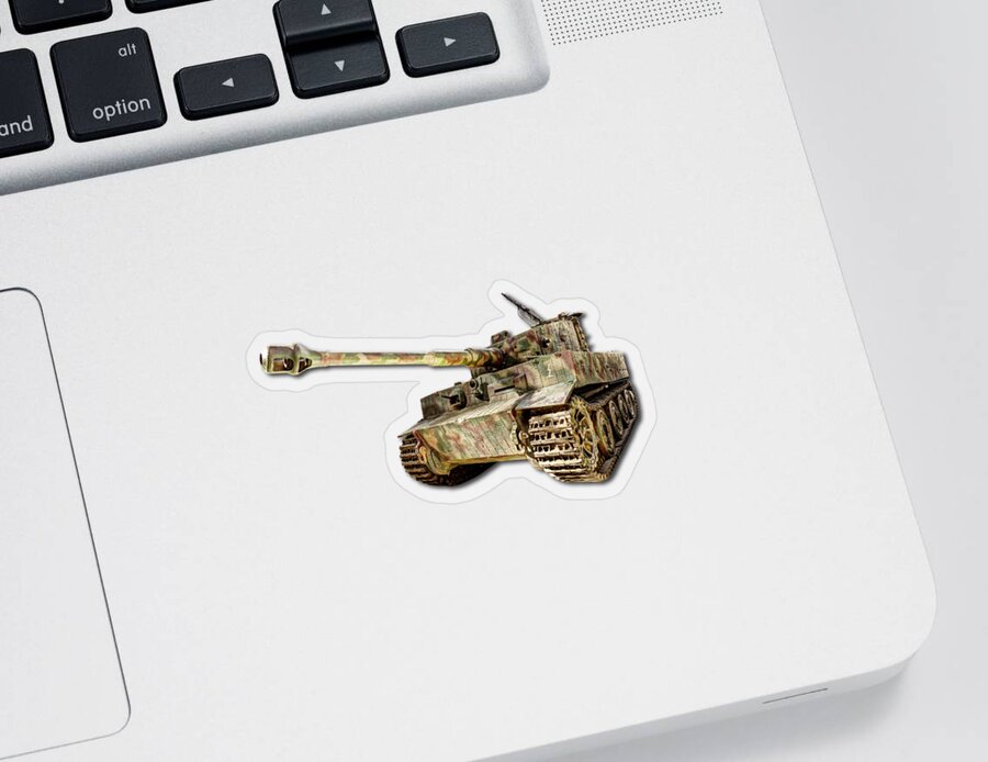 Panzer Tiger Sticker featuring the photograph Panzer VI Tiger by Weston Westmoreland