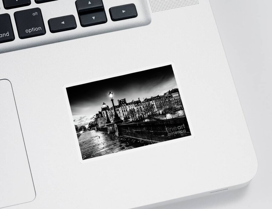 Pont Neuf Sticker featuring the photograph Paris at Night Pont Neuf by M G Whittingham