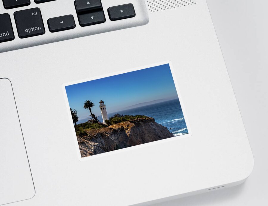 Beautiful Sticker featuring the photograph Point Vicente Lighthouse by Ed Clark