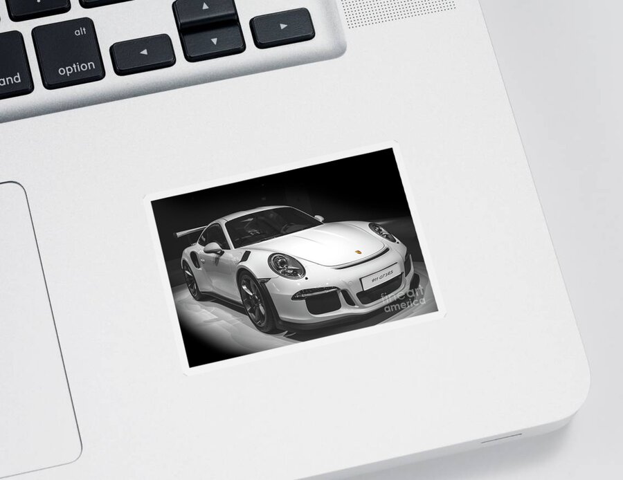 Porsche Logo Sticker featuring the photograph Porsche 911 GT3RS by Stefano Senise