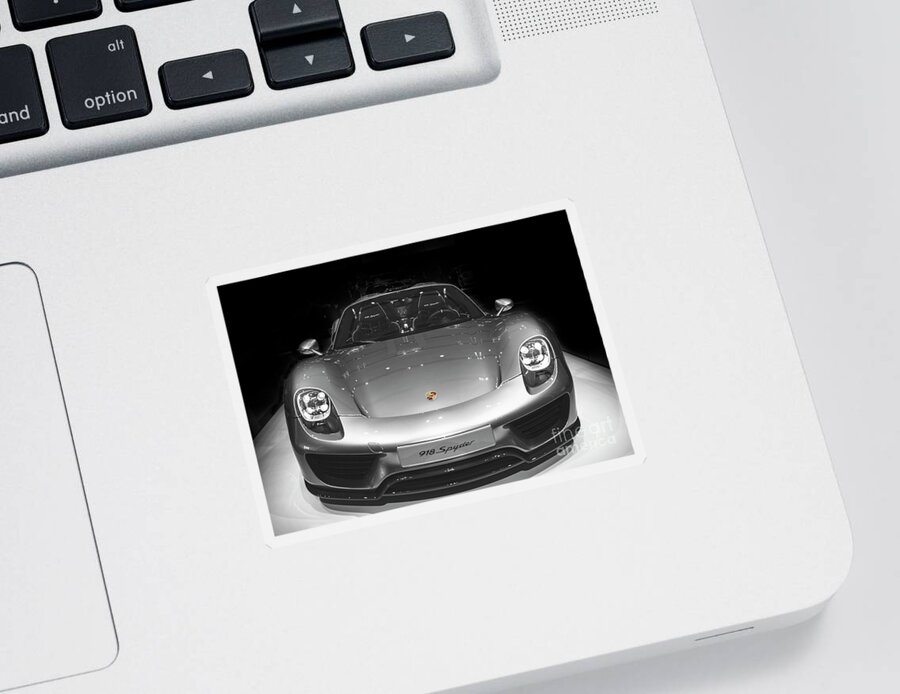 Porsche 918 Sticker featuring the photograph Porsche 918 Spyder by Stefano Senise