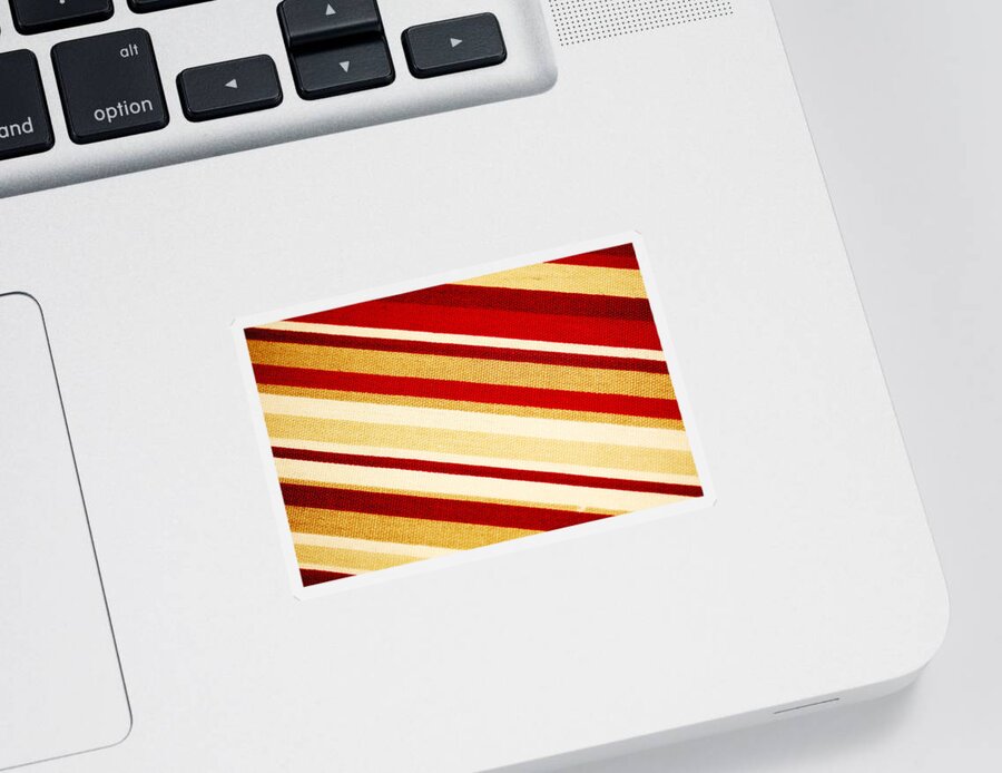 Pattern Sticker featuring the photograph Red and Yellow by Joe Kozlowski