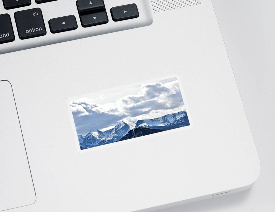 Rocky Mountains Sticker featuring the photograph Rocky Mountain Peaks by Dorrene BrownButterfield