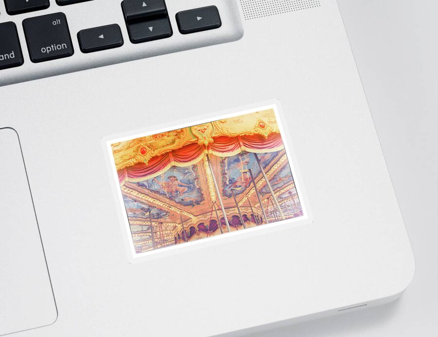Carrousel Sticker featuring the photograph Rome 2 by Becqi Sherman