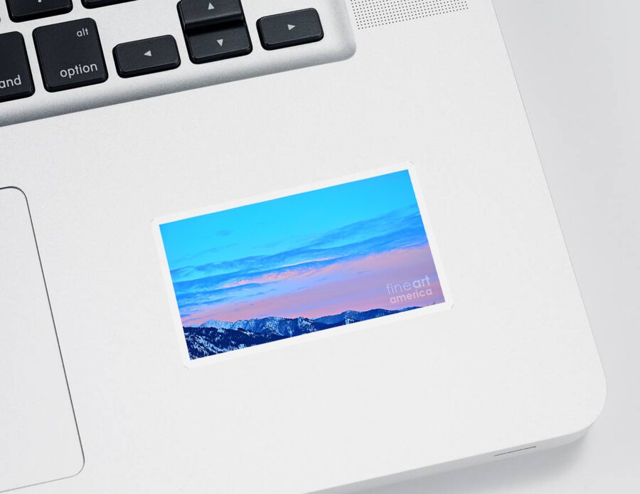 Sunset Sticker featuring the photograph Shades of Blue by Dorrene BrownButterfield