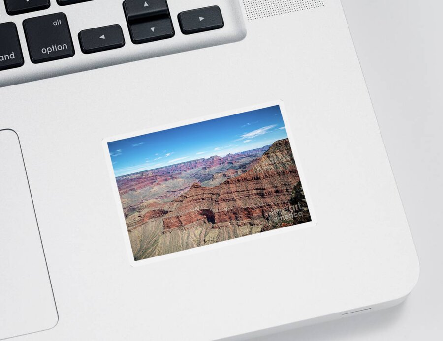 America Sticker featuring the photograph South Rim View by Ed Taylor