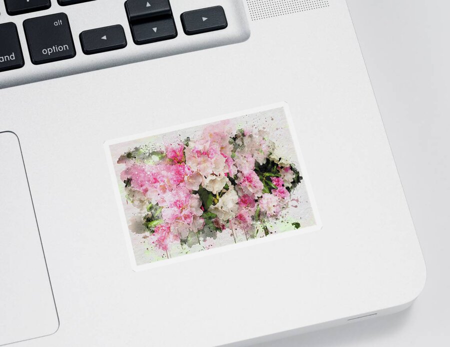 Color Sticker featuring the photograph Springtime Flowers by Marilyn Wilson