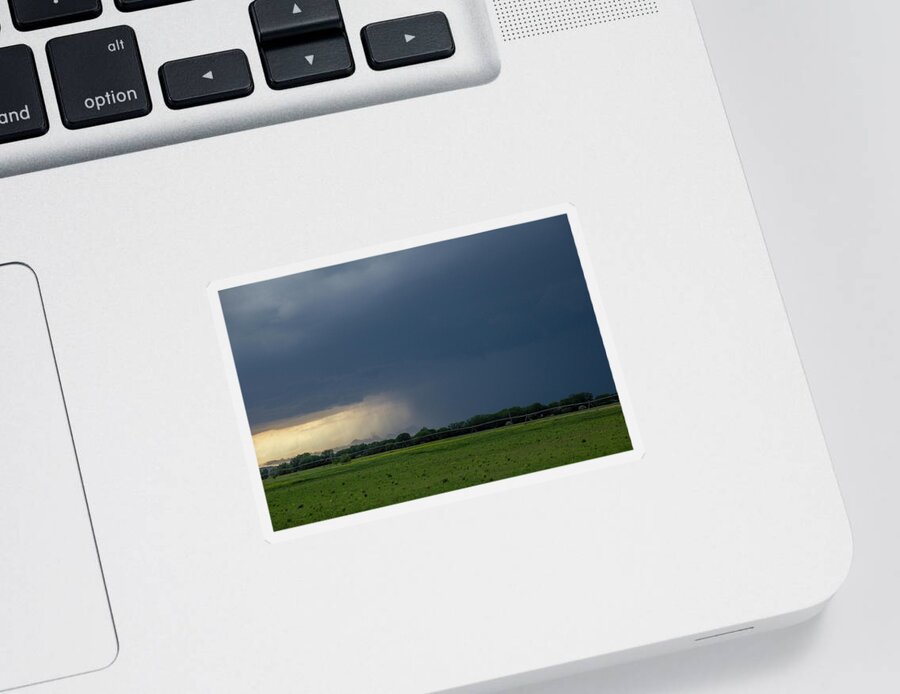 Nebraskasc Sticker featuring the photograph Storm Chasing West South Central Nebraska 002 by Dale Kaminski