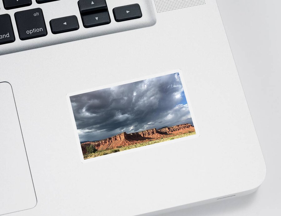 Utah Scenery Sticker featuring the photograph Storm by Michele Myers
