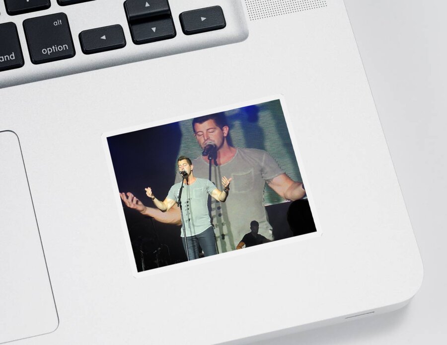 Jeremy Camp Sticker featuring the photograph Story time with Jeremy by Aaron Martens