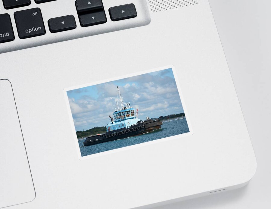 Tugboat Sticker featuring the photograph Tugboat Christine S by Bradford Martin