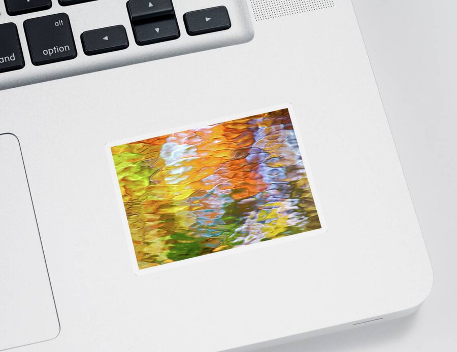 Water Abstract Sticker featuring the photograph Water Abstract by Christina Rollo