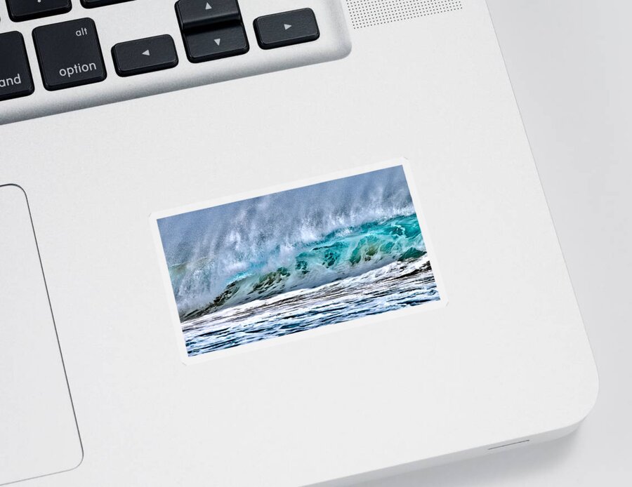Kauai Sticker featuring the photograph Wave Exuberance by Debra Banks