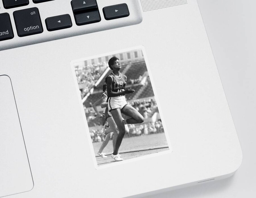 1940 Sticker featuring the photograph Wilma Rudolph, American Athlete by Science Source