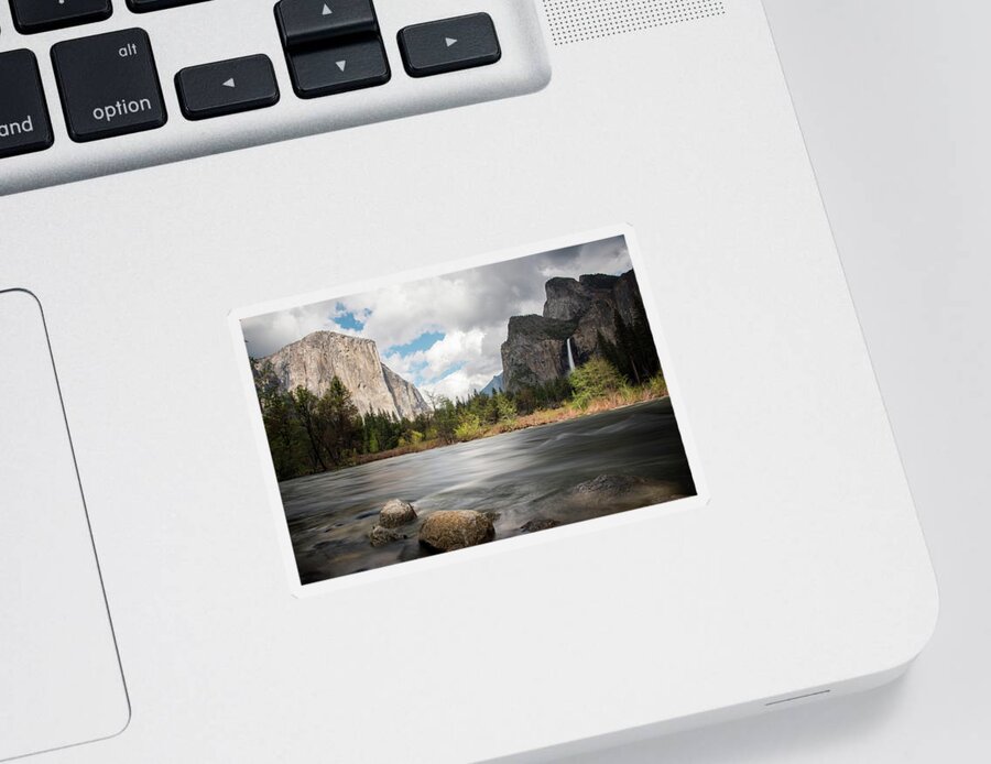 Valley View Sticker featuring the photograph Yosemite Valley View by Jennifer Ancker