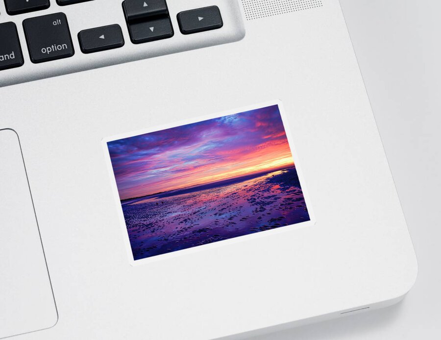 Ogunquit Beach Sticker featuring the photograph The Sky Speaks by Penny Polakoff