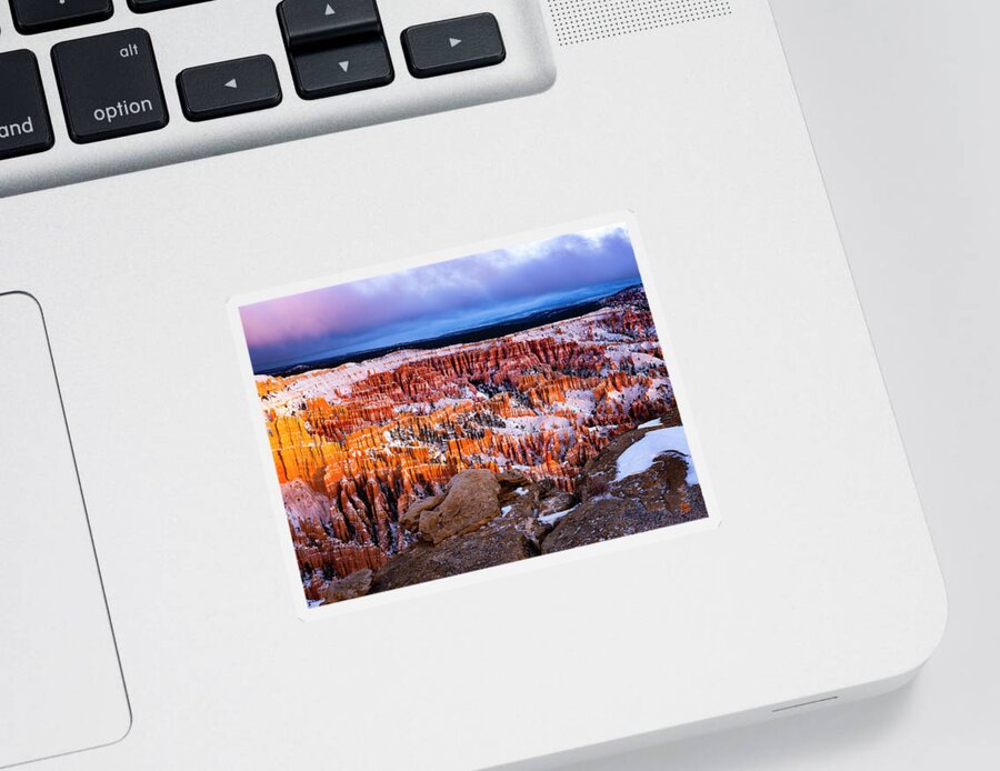 Arches Sticker featuring the photograph Bryce Point #1 by Edgars Erglis