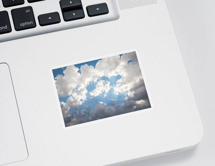 Scenics Sticker featuring the photograph Clouds by Mary Lee Dereske