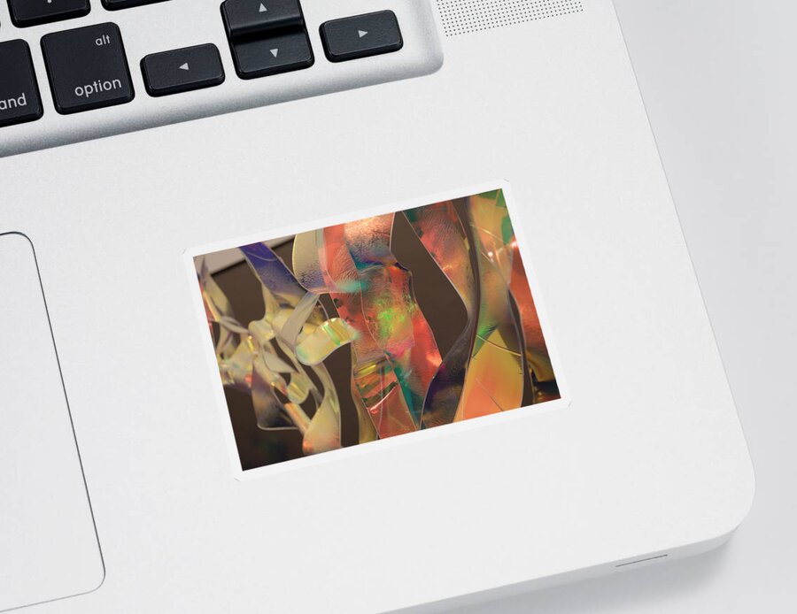 Backround Sticker featuring the photograph Colour backround #1 by Eleni Kouri