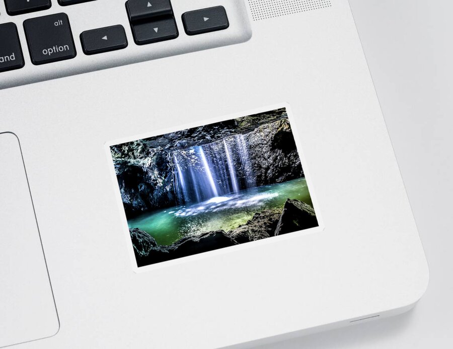 Waterfall Sticker featuring the photograph Eternal Flow by Az Jackson