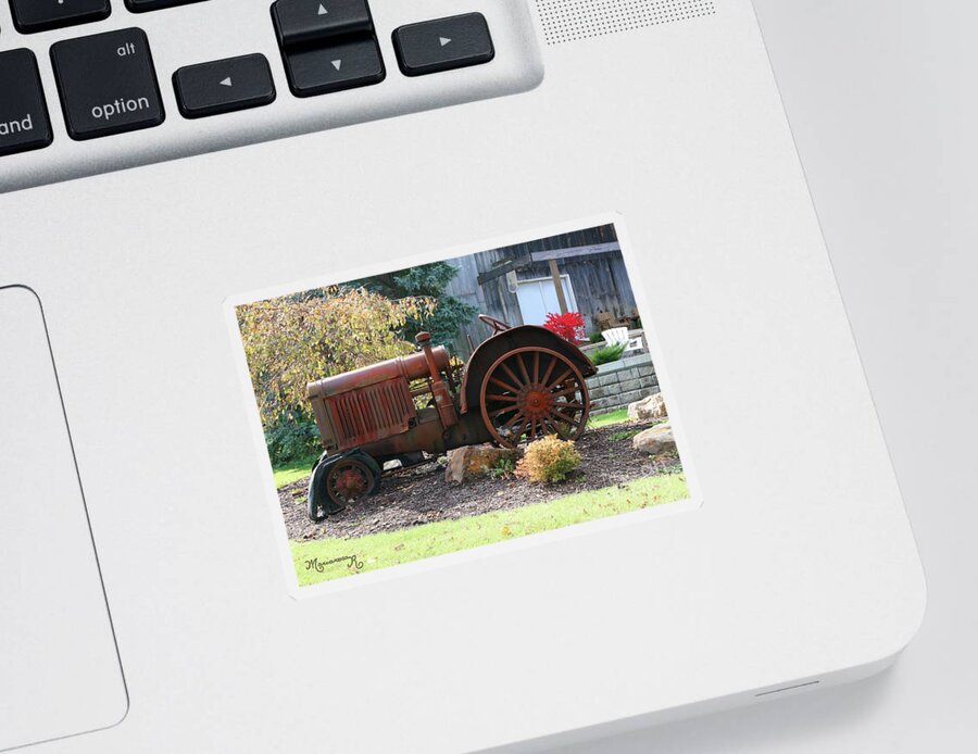 Farm Scene Sticker featuring the photograph Finally at Rest #1 by Mariarosa Rockefeller