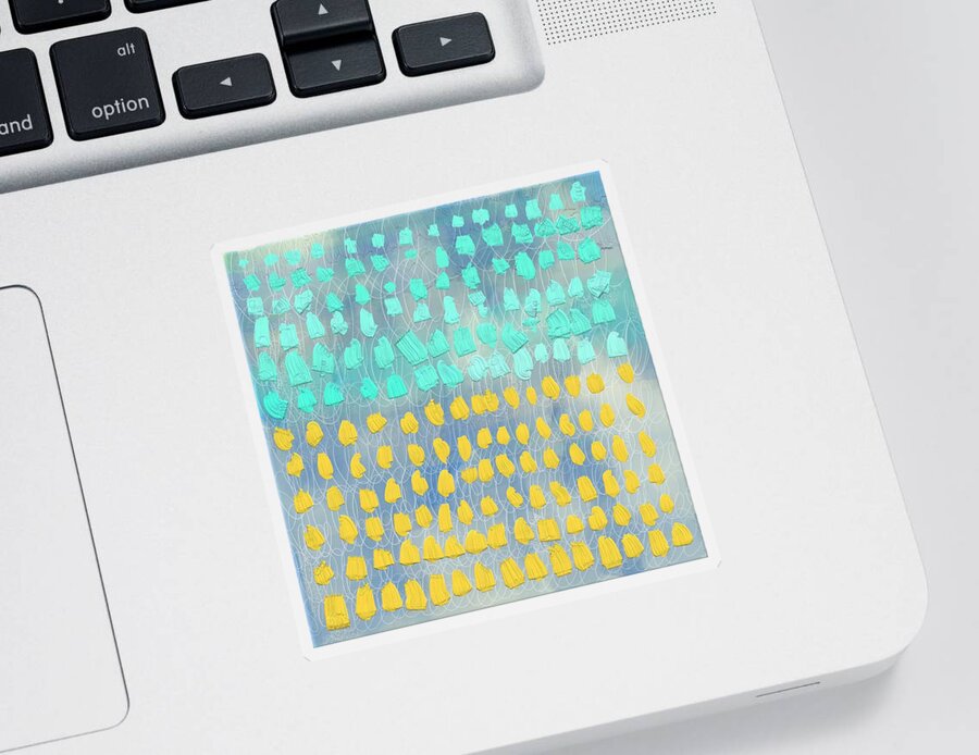  Sticker featuring the digital art Hidden Message #1 by Steve Hayhurst