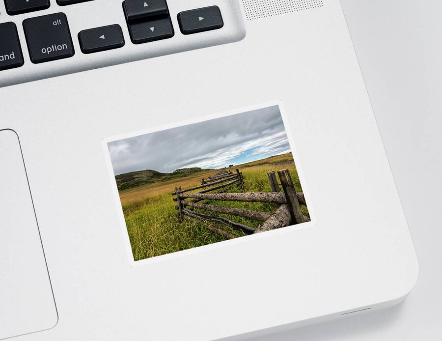 Art Sticker featuring the photograph How Fences are Made #1 by Jon Glaser