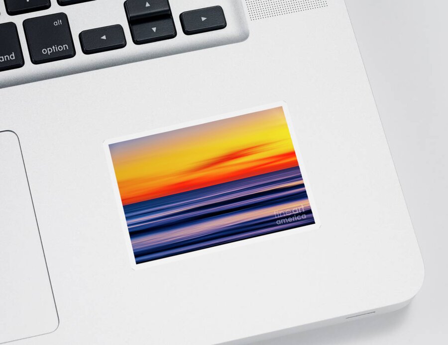 Pan Blur Sticker featuring the photograph Motion of the Ocean by Rich Cruse