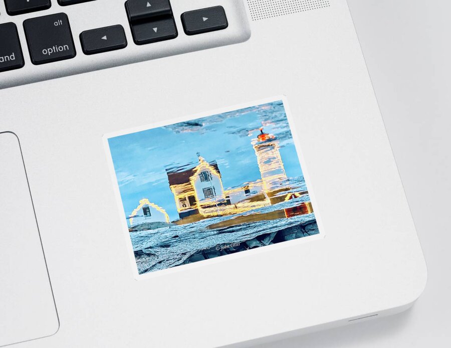  Sticker featuring the photograph Nubble #1 by John Gisis