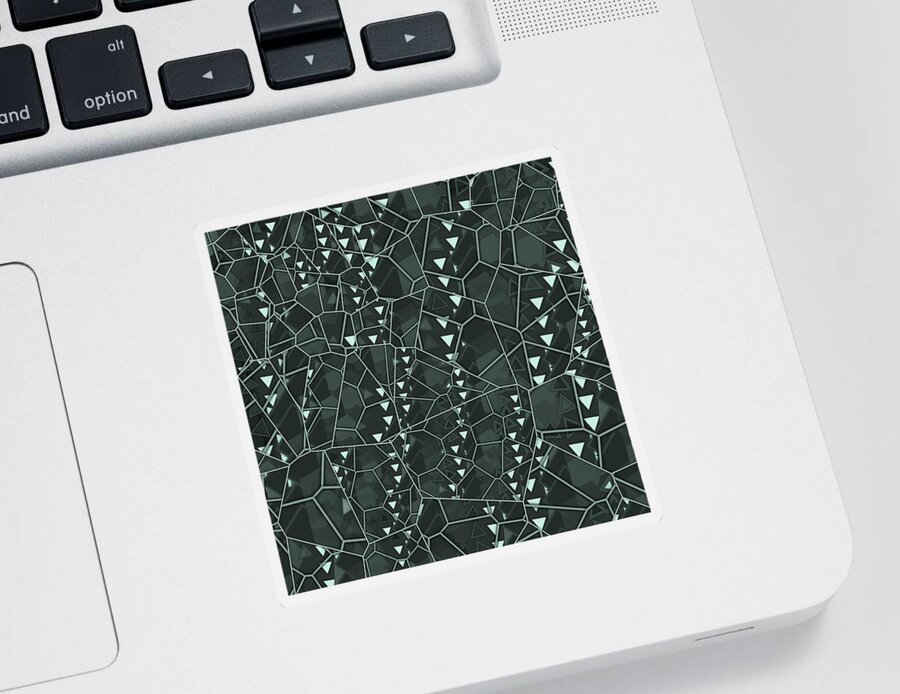 Abstract Sticker featuring the digital art Pattern 12 by Marko Sabotin