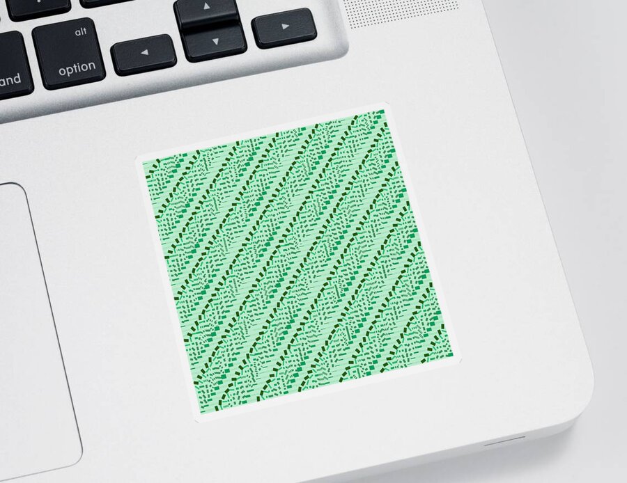 Abstract Sticker featuring the digital art Pattern 4 by Marko Sabotin