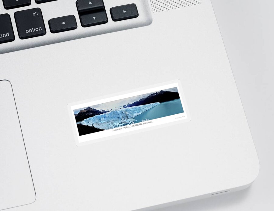 Alessandro Pezzo Sticker featuring the photograph Perito Moreno #1 by Alessandro Pezzo