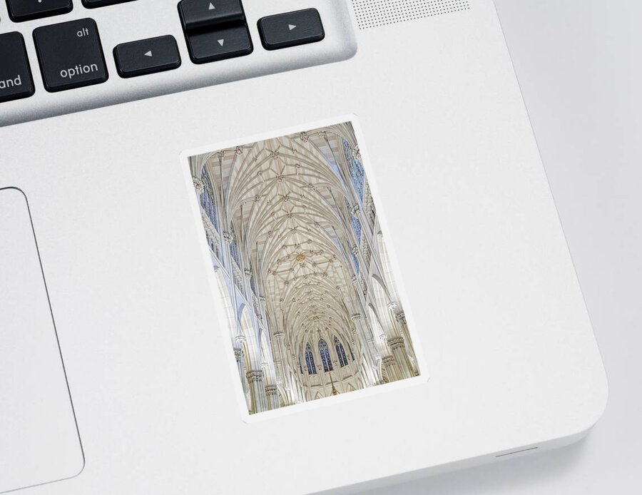 Saint Patricks Cathedral Sticker featuring the photograph Saint Patrick's Cathedral NYC #1 by Susan Candelario