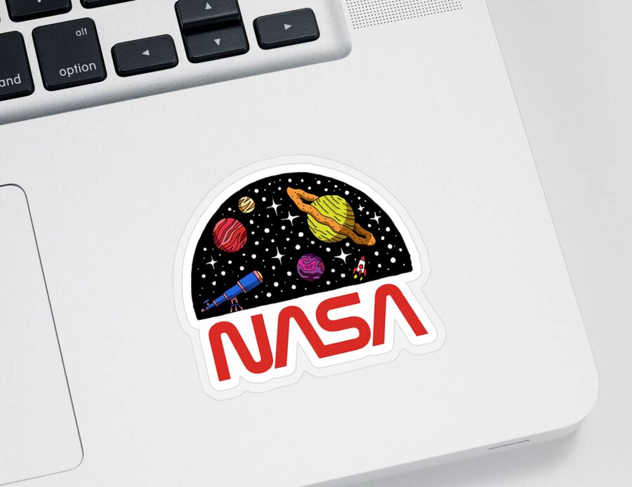Special Design Nasa Space Rocket Logo #1 Sticker by Birch Twigley