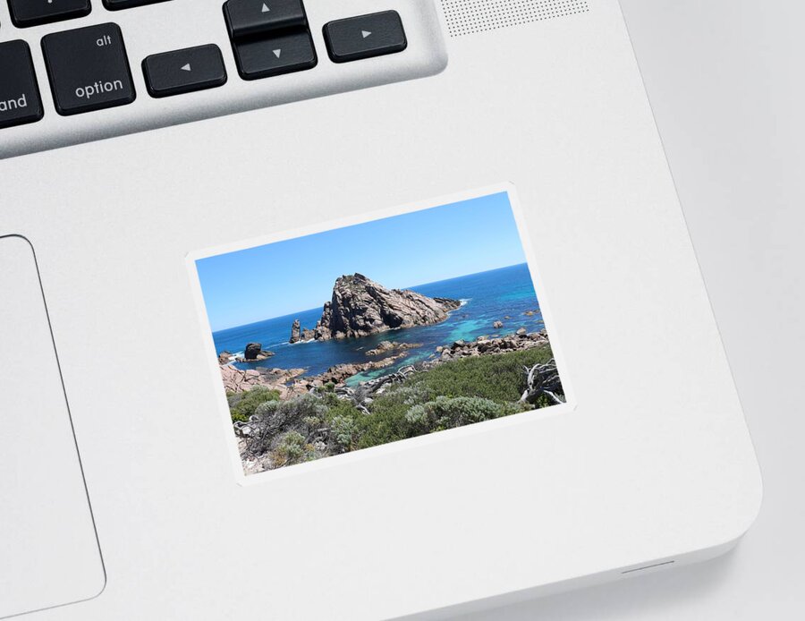 Rock Sticker featuring the photograph Sugar Loaf Rock by Michaela Perryman