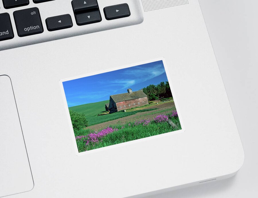 Outdoors Sticker featuring the photograph The Heick Barn #1 by Doug Davidson