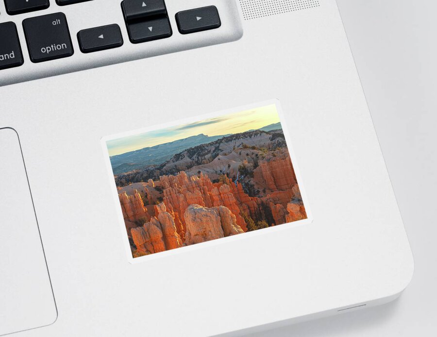 Bryce Canyon National Park Sticker featuring the photograph Touch of Light #1 by Jonathan Nguyen