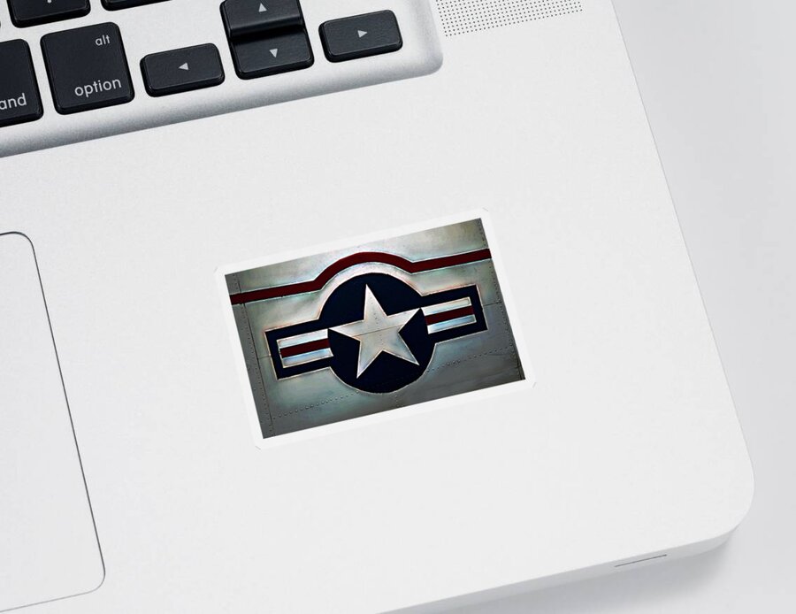Air Force Sticker featuring the photograph U.S. Air Force logo #1 by Bob McDonnell