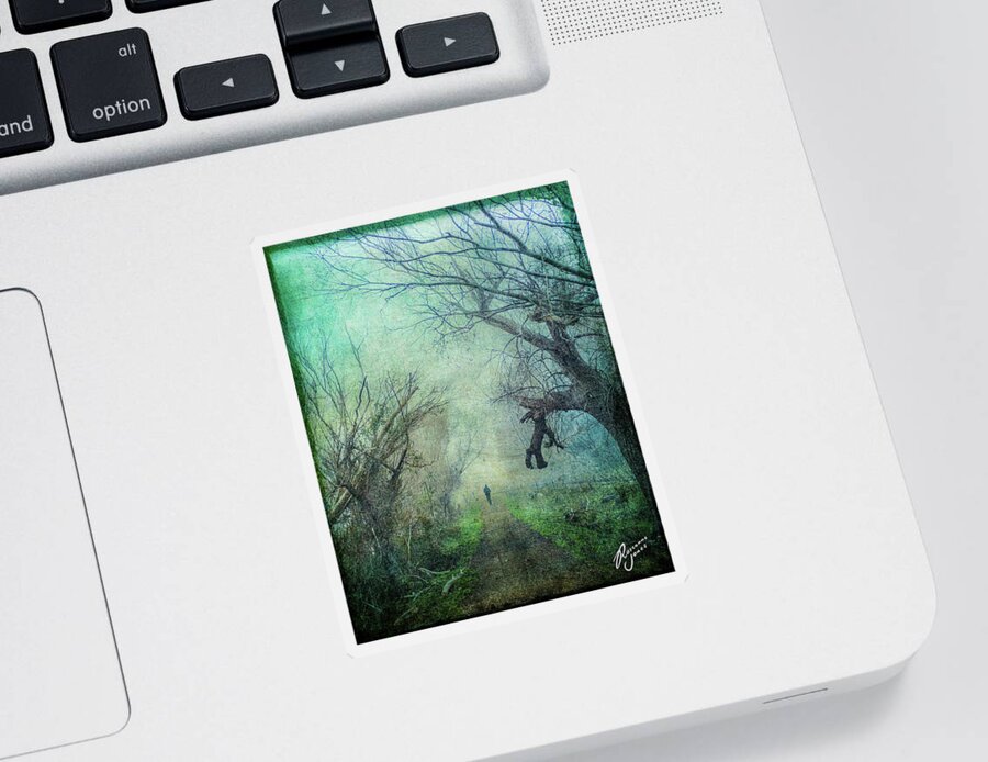 Tree Sticker featuring the photograph Walk Alone #1 by Roseanne Jones